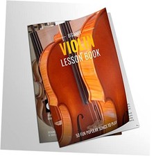 Beginner Violin Lesson Book, Suitable for all Levels, Color Coded Notes, 50