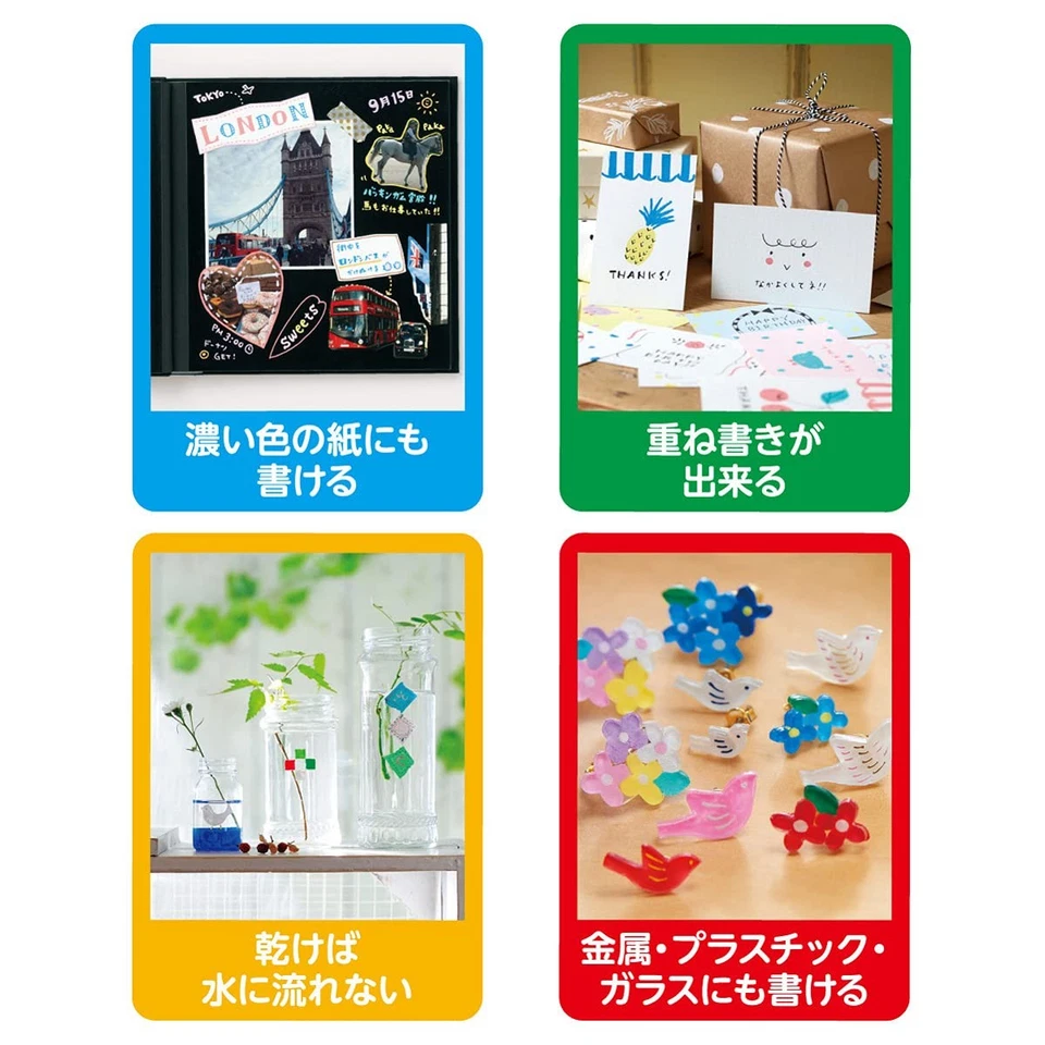 Marcador a base de agua Posca PC-5M núcleo medio redondo color pastel y color oscuro Foto 3 de 4