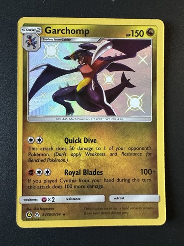 Garchomp SV40/SV94 Hidden Fates Shiny Vault Holo 2019