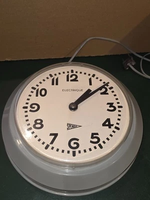 horloge pendule d'atelier industriel loft usine Spendia Electrique - Photo 1/4