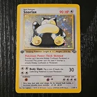 1999 Pokemon Jungle 1st Edition Snorlax Holo Rare 11/64 HP