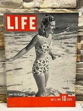 LIFE Magazine July 3, 1939 Vol. 7 No. 1 Swimsuit in Pacific Fashion Issue