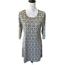 Lulu-B Womens Athletic Dress Comfy Long Sleeve Golf UPF 50 Black Small