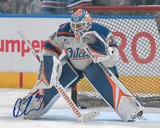 Calvin Pickard Signed 8x10 Photo Edmonton Oilers Autographed COA C