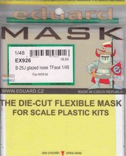 EDUEX926 1:48 Eduard Mask - B-25J Mitchell Glazed Nose TFACE HKM kit