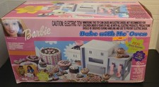 Vtg 2000 Mattel Barbie Bake With Me Oven With Accessories Box Works Very Good