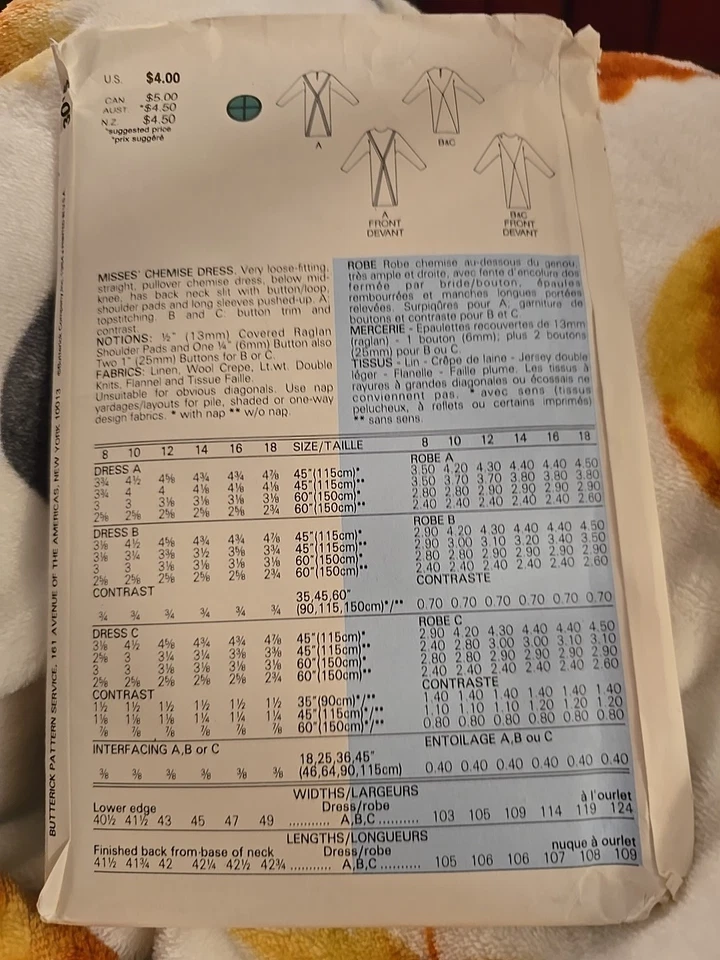VESTIDO VAINA Butterick Classics patrón de costura para mujer 3015 talla 8-10-12 SIN CORTAR Foto 2 de 2