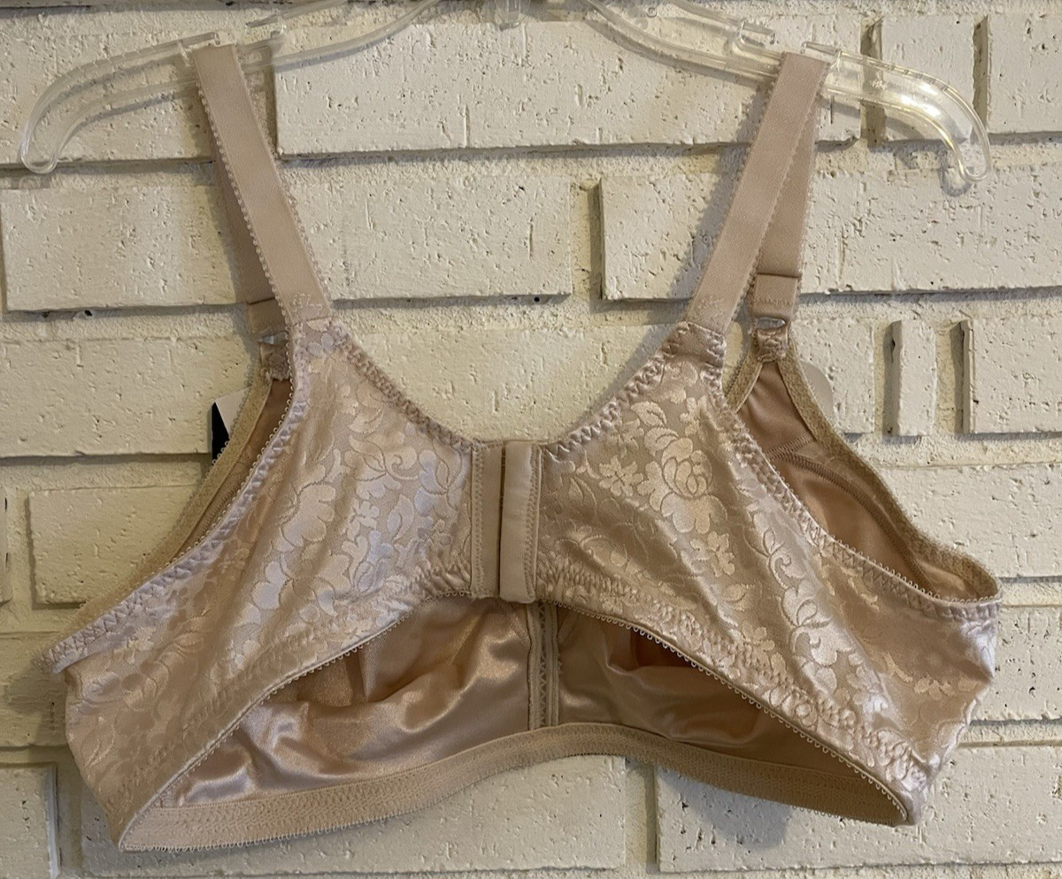 Bali Double Support Spa-Closure Comfort-U Wireless Bra Size 42C Soft Taupe NEW