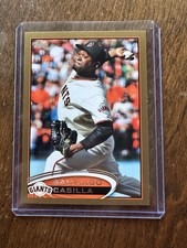 2012 Topps Baseball Update #US26 Santiago Casilla Gold Parallel #308/2012