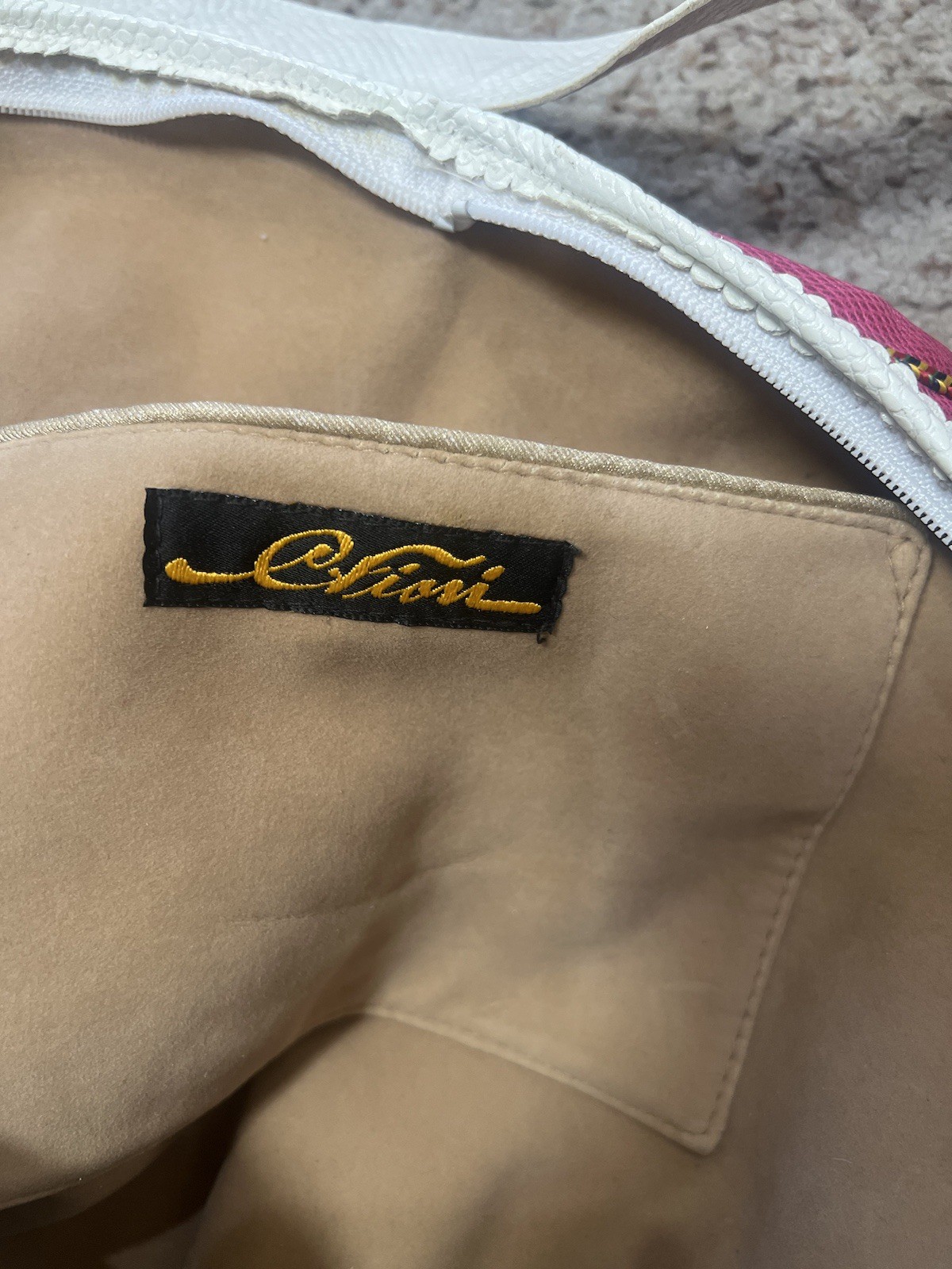 Colorful Patchwork Extra Large Shoulder Sling Lea… - image 5