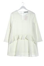 ZARA TRAFALUC Abito a maniche lunghe Donna Abito Taglia IT 42 bianco