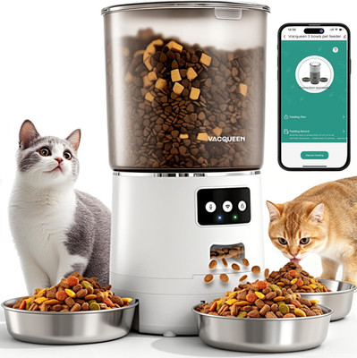 Automatic Cat Feeder for 3 Cats, 6L/25 Cups Smart Wifi Pet Feeder, Strong Anti-J