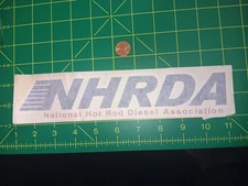 National Hot Rod Diesel Association NHRDA Vinyl Sticker Decal Vintage shelf wear