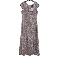 Alex Evenings Floral Maxi Sheath Dress Size 12