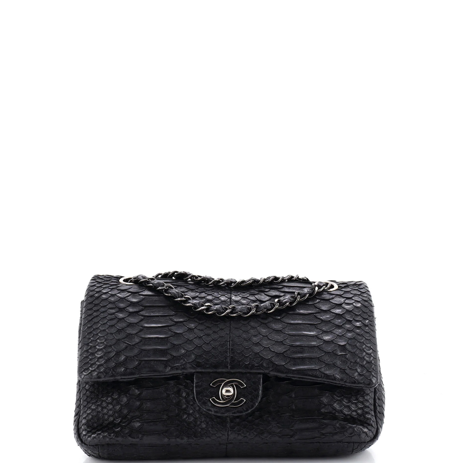 Chanel Classic Double Flap Bag Python Medium - image 1
