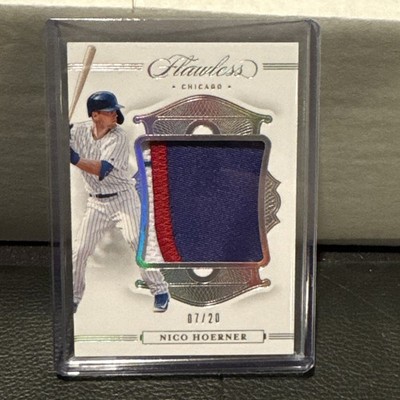 2020 Panini Flawless - Patches Nico Hoerner #P-NH /20 (MEM, RC