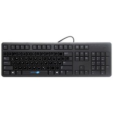 Image of Dell KB212-B Keyboard + QWERTZ German Stickers USB Wired Black Standard