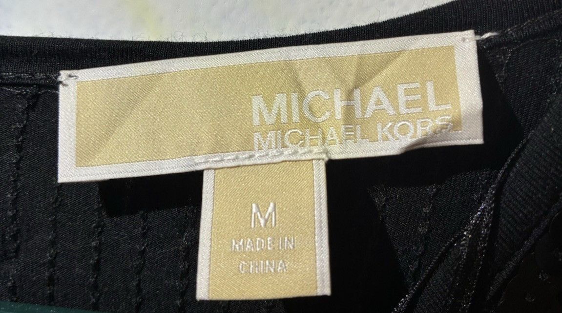 Michael Kors - Size Medium - Black Sequence Shoul… - image 5