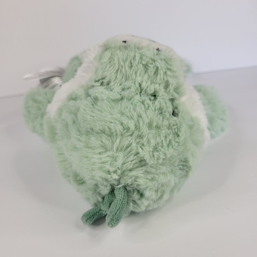 2018 The Peanutshell Rex Dinosaur Plush Stuffed Animal Green White Lovey Toy 12" - Picture 10 of 12