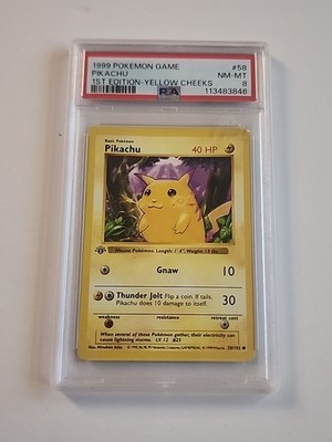 Pikachu shadowless シャドーレス　psa 早いもの勝ち lot pikachu yellow cheeks shadow and shadowless base set