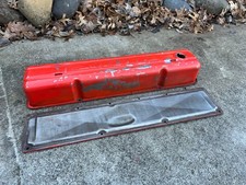 Chevy Chevrolet Script 235 Inline Straight 6 Cylinder Valve Cover Side Plate Chevy Chevrolet Script 235 Inline Straight 6 Cylinder Valve Cover Side Plate