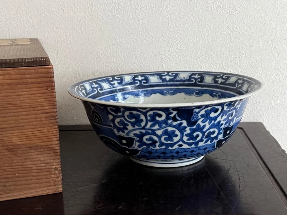 ▽良▽清朝時代青磁花彫文碗 中国古董古玩 eBay 染付 清朝