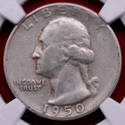 1950-S/D FS-601 OVER MINTMARK WASHINGTON QUARTER! NGC XF!