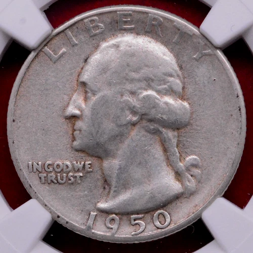 1950-S/D FS-601 OVER MINTMARK WASHINGTON QUARTER! NGC XF!