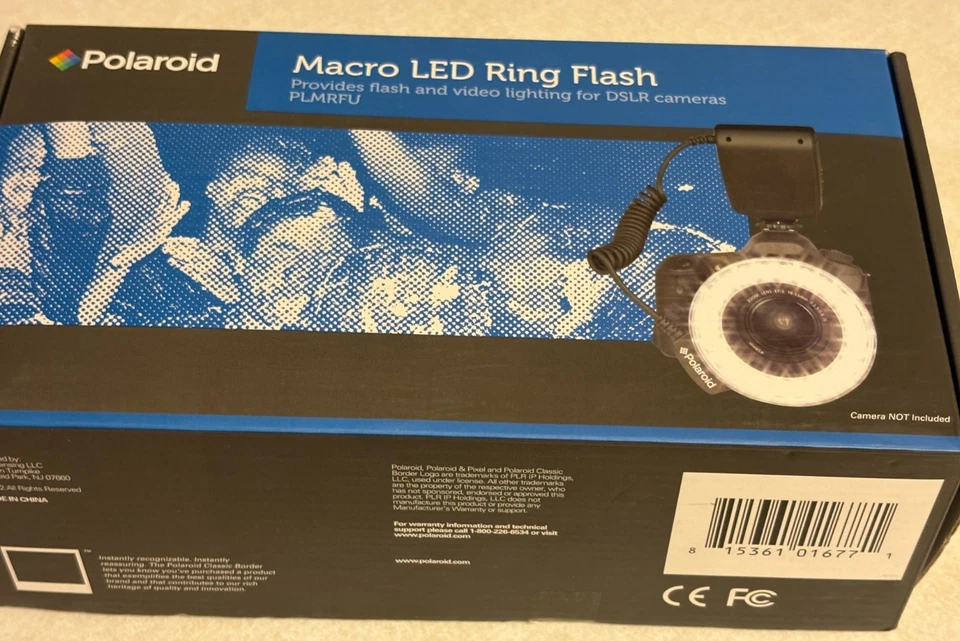 POLAROID Macro LED Ring Flash Macro LED Ring Flash PLMRFU NIB - Image 4 of 4
