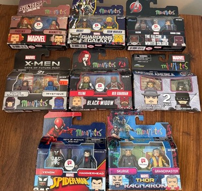 Minimates Marvel Lot of 16 Figures Walgreens Spider-Man Thor X-Men Galaxy New