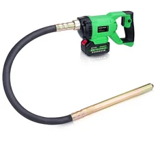 850W Cordless Concrete Vibrator With Battery with 5ft Φ35mm Shaft Rod 6000 RPM