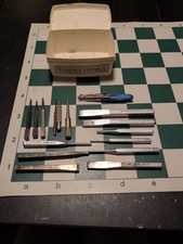 Vintage CRAFTSMAN / MAYHEW / STANLEY / WIZARD Locher / Meißel Werkzeuge Metall #DESIGN