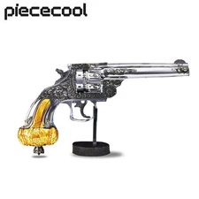 3D Metal Puzzles Revolver Assembly Model Kits Jigsaw DIY Crafts for Brain Teaser
