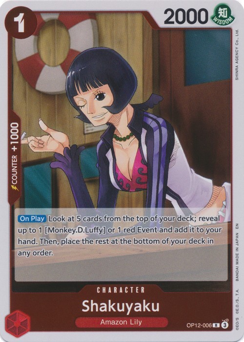 Shakuyaku OP12-006 R Foil Legacy of the Master One Piece English NM/M