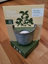 Glow And Grow Candle And Grow Kit Basil