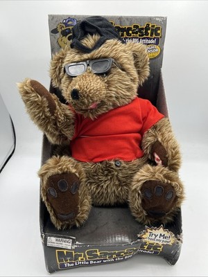 MR SARCASTIC Talking Bear w/ Attitude 2003 Fuzzy Bear Battery Operated WORKS!