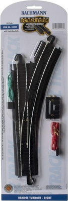 #ad #ad Bachmann #44462 HO EZ Track Right Hand Remote Turnout New Free Shipping $39.49