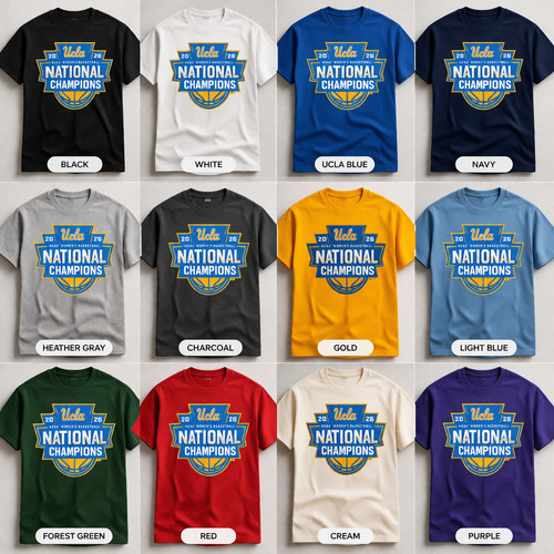 UCLA Bruins Women's 2026 NCAA Basketball Champions T-Shirt