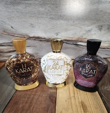 Designer Skin 14 Karat Gold Rush 24 Karat White 16 Karat Rose Tanning Lotions