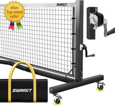 Pro Pickleball Net with Wheels, Hand Crank Tension System, 22Ft Tournament IFP R