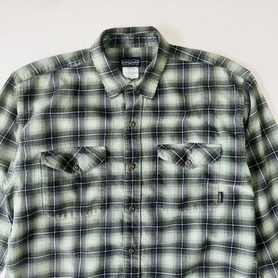 Patagonia 2000S Ombre Check Flannel Shirt Made In Romania | eBay