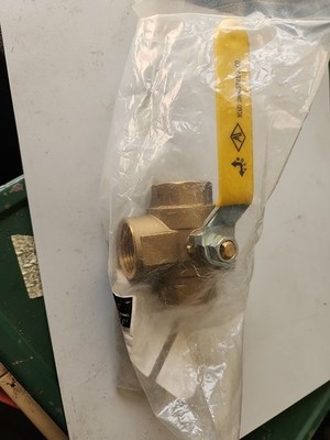 Versatile NIGO 3-Way Brass Valve 1'' with Steel Finish - 400 PSI Performance