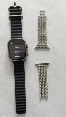 Apple Watch Ultra 49mm GPS+Cellular With Black Ocean Band & Metallic Band