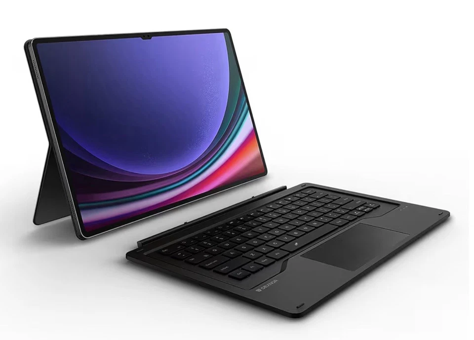 Funda con teclado Dexnor para Samsung Galaxy Tab S10 Ultra/S9 Ultra 14.6 negra  Foto 4 de 4