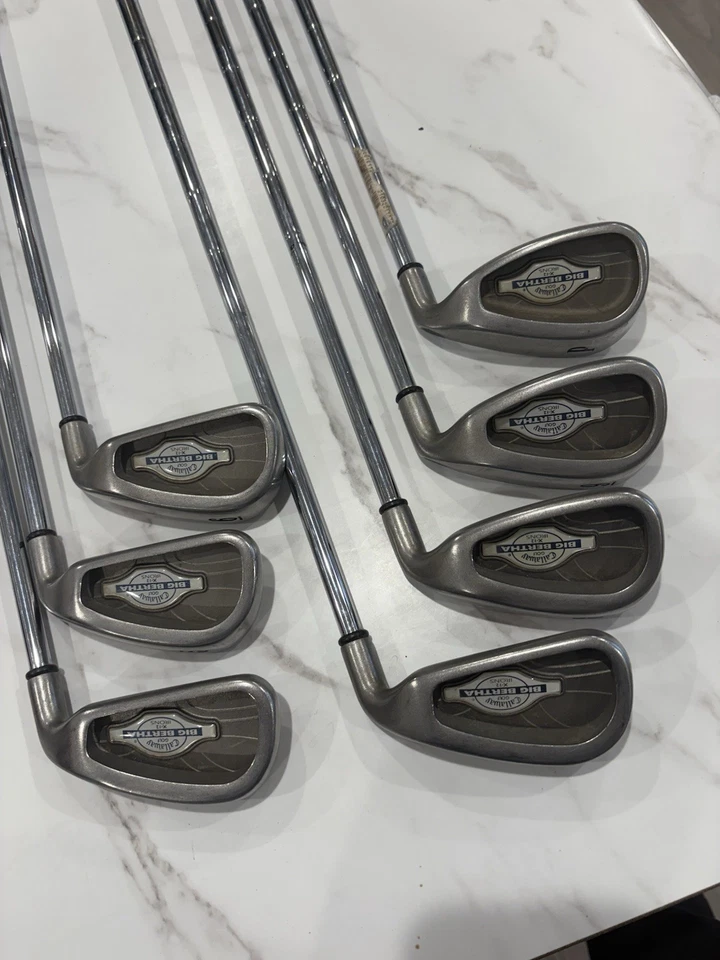 Full Set Callaway Big Bertha 4-PW Irons With Big Bertha Driver, 5, 7 Woods - Image 2 of 4