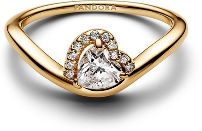 Pandora Wavy Heart Ring 163660C01 Ladies Ring