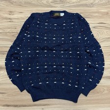 Vintage 90s Eddie Bauer Cotton Knit Sweater Men  s Large Brand New Without Tags