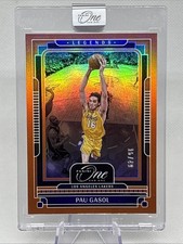 2024-25 Panini One and One - Legends Pau Gasol #178 Orange /49 Lakers HOF NM+