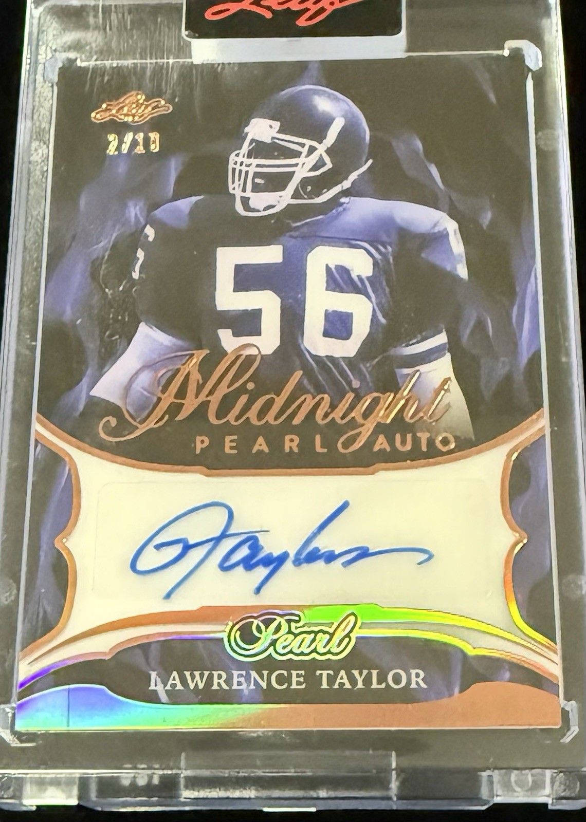 2025 Leaf Pearl Midnight Bronze Spectrum Lawrence Taylor Auto /10 🔥
