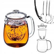 KADAX Teekanne aus Glas mit Kräuter-Einsatz ...